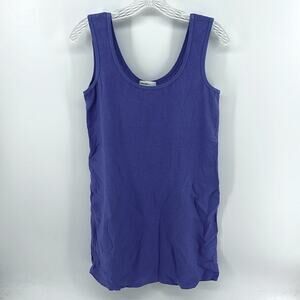 Allen Allen 100% linen scoop neck sleeveless tank dress sz XS